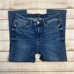 Judy Blue Skinny Fit Capri Jeans Women's 7/28 Dark Wash Stretch Denim Cropped